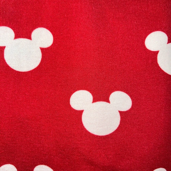 Hanna Andersson Mickey Mouse Red and Green Pajama Set Kids Size 12 (150cm) - Picture 3 of 6